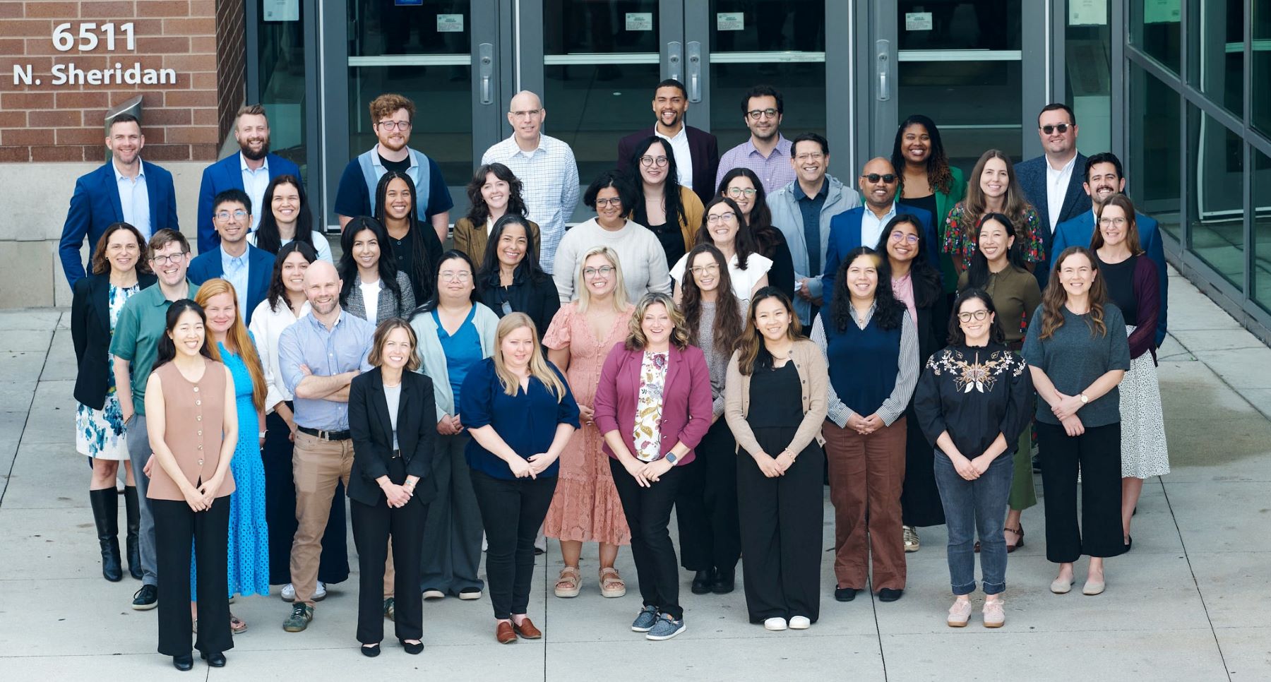 new faculty at new faculty orientation 2026 gathering for a group photo
